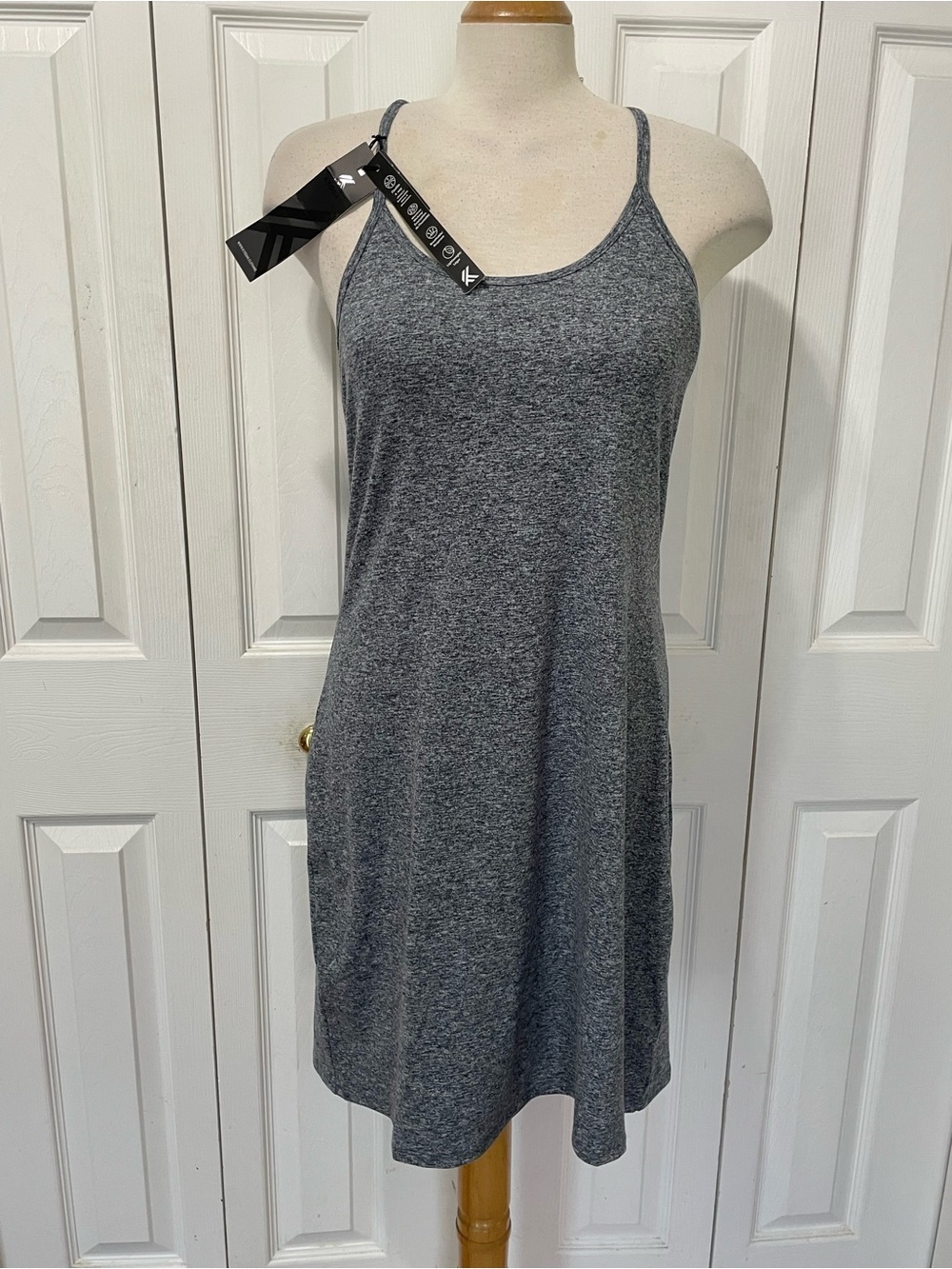 Kyodan Heather Gray Mini Slip Dress